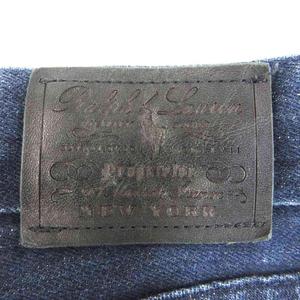 ラルフローレン RALPH LAUREN ブラックレーベル 美品 デニム ジーンズ ジーパン スリム インディゴブルー 27 0929 レディース