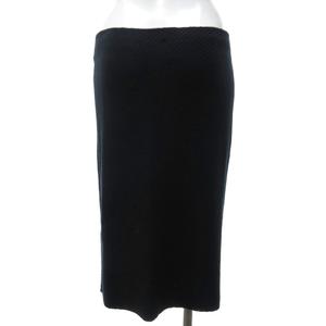 ラルフローレン RALPH LAUREN タイトスカート ゴムスカート ひざ丈 Iライン リネン混 黒 ブラック S 0929 レディース