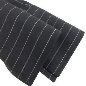 ラルフローレン RALPH LAUREN 美品 シャツワンピース 長袖 ロング丈 ストライプ 黒 ブラック 4 約S 0929 レディース