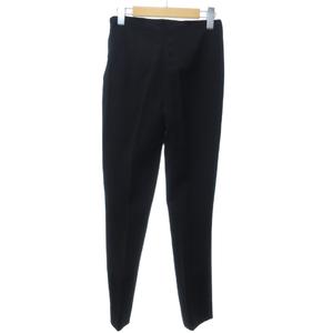 ラルフローレン RALPH LAUREN パンツ スラックス イージーパンツ センタープレス ウール 黒 ブラック 2 約S 0929 レディース