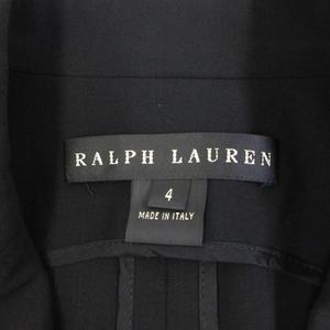 ラルフローレン RALPH LAUREN 美品 テーラードジャケット ブレザー 長袖 黒 ブラック 4 約S 0929 レディース