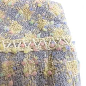 シャネル CHANEL 94P ミックスツイード タイトスカート ひざ丈  