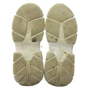 プラダ PRADA ニット ファブリック スニーカー スリッポン ローカット ロゴ 黒 ブラック 約23cm IBO81 1019 レディース