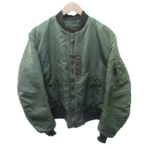 バズリクソンズ BUZZ RICKSON’S BR10981 LION UNIFORM INC. 1957年モデル﻿ MA-1 フライトジャケット ミリタリージャケット 初期型 CROWN社ジップ ナイロン カーキ Mサイズ 0205 メンズ