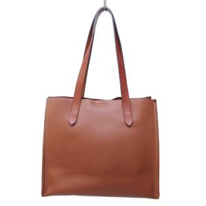 未使用品 コーチ COACH リレー トート 34 ショルダーバッグ ロゴ レザー スクエア 茶 ブラウン CH757 0405  レディース