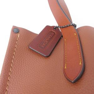未使用品 コーチ COACH リレー トート 34 ショルダーバッグ ロゴ レザー スクエア 茶 ブラウン CH757 0405  レディース