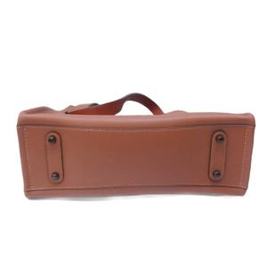 未使用品 コーチ COACH リレー トート 34 ショルダーバッグ ロゴ レザー スクエア 茶 ブラウン CH757 0405  レディース