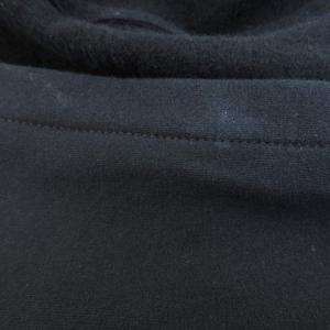 プラダ PRADA クロップドパーカー フーディー ジップアップ ナイロン切替 S 黒 紺 ブラック ネイビー 系 ☆AA★ 0412 レディース