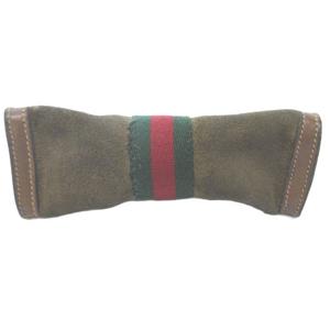 グッチ GUCCI ポーチ シェリーライン ブラウン スエード /HW ■WY 