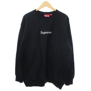 シュプリーム SUPREME スウェット トレーナー ボックスロゴ 裏起毛 黒 ブラック LARGE ☆AA★ メンズ