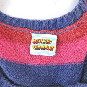ヒステリックグラマー HYSTERIC GLAMOUR タンクトップ レインボー ギターガール マルチカラー FREE レディース