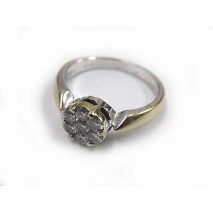 ジュエリーマキ カメリア K18WG 0.5cts ダイヤ リング 指輪 11.5号 
