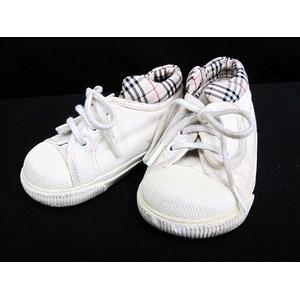 バーバリー BURBERRY ベビー スニーカー マジックテープ 紐 オフ 
