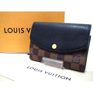 【廃盤レア】ルイヴィトン ダミエ ノルマンディ 財布 ブラウン レディース ルイヴィトン LOUIS VUITTON ダミエ ポルトフォイユ