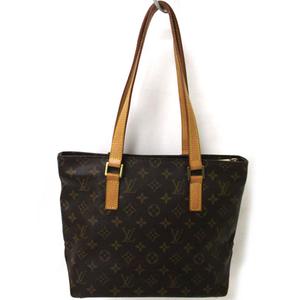 ルイヴィトン LOUIS VUITTON モノグラム ガバ ピアノ トートバッグ 茶 