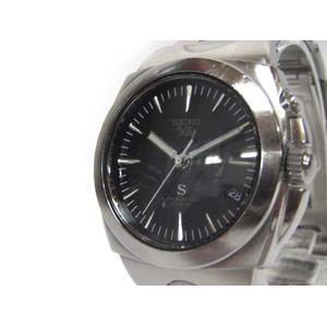 セイコー SEIKO AGS 5M42-0E50 キネティック クォーツ 腕時計 黒文字盤