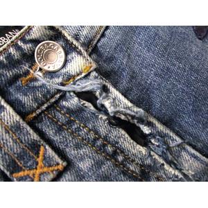 ドルチェ&ガッバーナ ドルガバ DOLCE&GABBANA 花柄 刺繍 デニム パンツ  