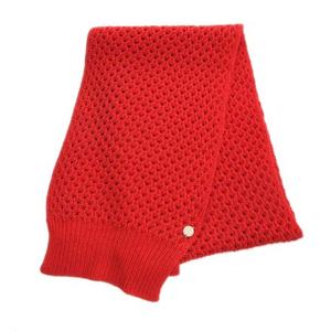 シーバイクロエ SEE BY CHLOE かぎ編み ニット マフラー リブ ロゴ  