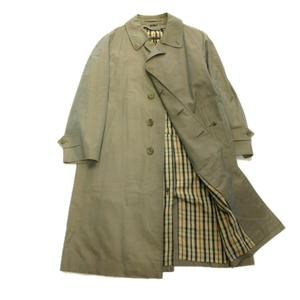 ダックス DAKS 90's バルカマーン コート ジャケット ブルゾン 裏ガンクラブチェック ステンカラー オールド ビンテージ ベージュ系 メンズ●11