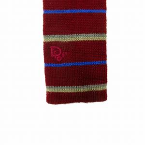 クリスチャンディオール Christian Dior ロゴ 刺繍 ニットタイ