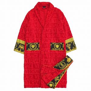 未使用品 21ss ヴェルサーチ ヴェルサーチェ VERSACE HOME バロック 模様 ロゴ ジャガード バスローブ ガウン 総柄