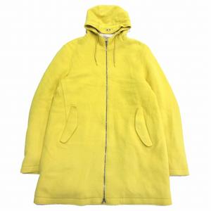 ヘルノ HERNO ウール 中わた ダブルジップ コート ジャケット ブルゾン アウター フーディー サイズ52 大きいサイズ 黄 イエロー メンズ●7※ メンズ
