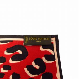 美品 ルイヴィトン LOUIS VUITTON バンドー レオパード スカーフ