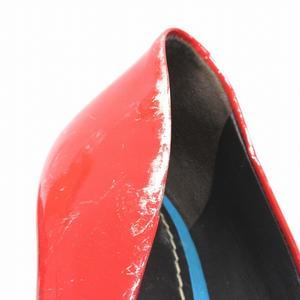 ボッテガヴェネタ BOTTEGA VENETA エナメル レザー オープントゥ