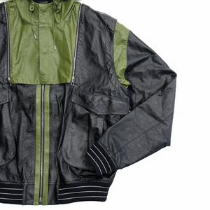 美品 ロエベ LOEWE カンガルー レザー ジャケット ブルゾン パーカー 