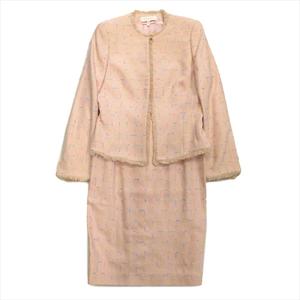 エスカーダ ESCADA ウール シルク ツイード セットアップ デザイン 