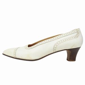 エルメス HERMES レザー パンプス シューズ ヒール 靴 サイズ36.5 23.5 