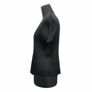 PLEATS PLEASE ISSEY MIYAKE - PLEATS PLEASE プリーツ アシンメトリーカットソー Issey Miyake 1990s Pleats Please Blue & Black Striped