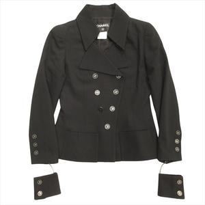 美品 01P シャネル CHANEL ダブル テーラード ジャケット ブレザー  