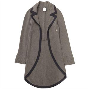 美品 08A シャネル CHANEL ライオン ノッチドラペル ロング 