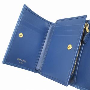 極美品 プラダ PRADA 財布 三つ折り ミニ コンパクト レザー  