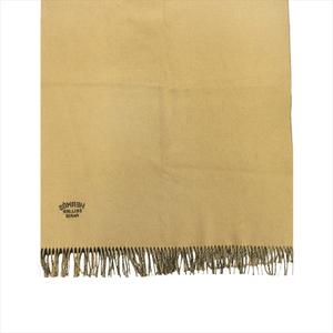 美品 24AW エルメス HERMES ダブルフェイス ストール 大判 ショール マフラー カシミヤ100% リバーシブル ロゴ 刺繍 70×175 cm 黒 ブラック ベージュ メンズ レディース 
