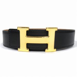 未使用品 エルメス vintage HERMES Hバックル リバーシブル ベルト ボックスカーフ トゴ レザー コンスタンス ゴールド金具 デッドストック オールド ヴィンテージ ビンテージ アーカイブ □D刻印 2000年製 サイズ75cm 黒 ブラック 茶 ブラウ メンズ ◆2
