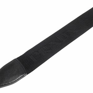 良品 プラダ PRADA トライアングル レザー ショルダーバッグ ミニポーチ付 クロスボディ ロゴ 三角ロゴプレート 1BH190 黒 ブラック シルバー レディース メンズ 