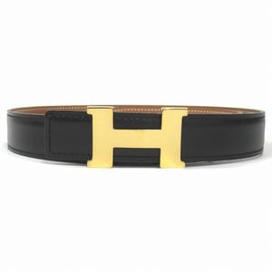 美品 エルメス vintage HERMES ミニ コンスタンス Hバックル リバーシブル ベルト ボックスカーフ トゴ レザー ゴールド金具 オールド ヴィンテージ ビンテージ アーカイブ □B刻印 1998年製 サイズ65cm 黒 ブラック 茶 ブラウン レディース ◆5