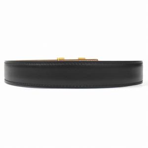 美品 エルメス vintage HERMES ミニ コンスタンス Hバックル リバーシブル ベルト ボックスカーフ トゴ レザー ゴールド金具 オールド ヴィンテージ ビンテージ アーカイブ □B刻印 1998年製 サイズ65cm 黒 ブラック 茶 ブラウン レディース ◆５ 