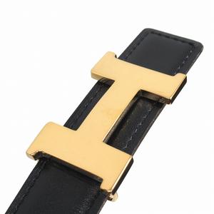 美品 エルメス vintage HERMES ミニ コンスタンス Hバックル リバーシブル ベルト ボックスカーフ トゴ レザー ゴールド金具 オールド ヴィンテージ ビンテージ アーカイブ □B刻印 1998年製 サイズ65cm 黒 ブラック 茶 ブラウン レディース ◆５ 