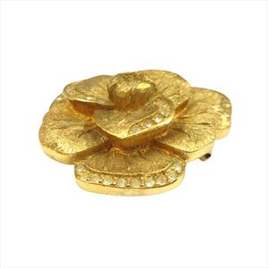 クリスチャンディオール Christian Dior フラワーモチーフ ブローチ