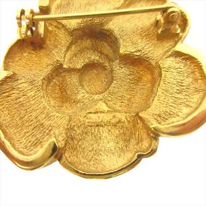 クリスチャンディオール Christian Dior フラワーモチーフ ブローチ