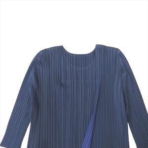 PLEATS PLEASE イッセイミヤケ　バイカラーチュニック　横プリーツ PLEATS PLEASE イッセイミヤケ バイカラーチュニック 横プリーツ