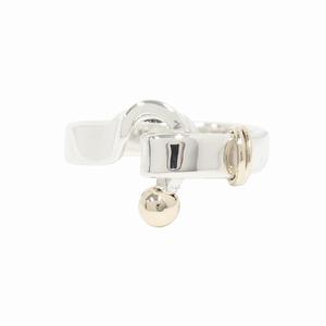 新品仕上げ済 新同 極美品 ティファニー vintage TIFFANY & CO. SV925/14KTYG コンビ フック&アイ リング 指輪 アクセサリー ジュエリー オールド ヴィンテージ ビンテージ アーカイブ サイズ約15号 イエローゴールド/シルバー メンズ レディース ユニセックス ◆８ 