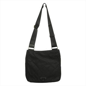 プラダ PRADA トライアングルロゴ キルティング ショルダー バッグ 鞄 ナイロン レザー 三角プレート BT0424 黒 ブラック メンズ レディース★８ 