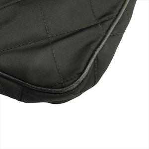 プラダ PRADA トライアングルロゴ キルティング ショルダー バッグ 鞄 ナイロン レザー 三角プレート BT0424 黒 ブラック メンズ レディース★８ 