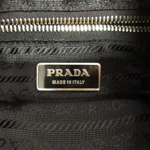 プラダ PRADA トライアングルロゴ キルティング ショルダー バッグ 鞄 ナイロン レザー 三角プレート BT0424 黒 ブラック メンズ レディース★８ 