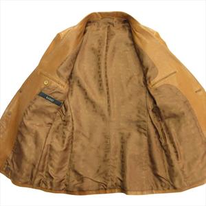 グッチ GUCCI by TOM FORD トムフォード期 レザー テーラード ジャケット ブレザー 牛革 カウ オールド アーカイブ 50 茶 ブラウン メンズ 