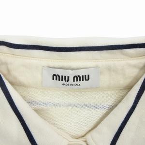 24AW ミュウミュウ miumiu コットン クロップド トレーナー スウェット